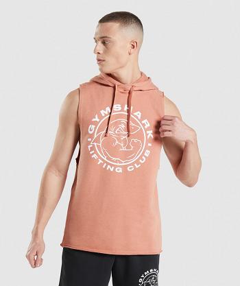 Gymshark Legacy Drop Arm Muške Majica S Kapuljačom Roze | HR 2707BEX